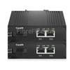 Image de 2x10/100Base-T RJ45 vers 1x100Base-X SFP Rainure SC non géré Gigabit Ethernet Media Converter, Simplex, 1310nm/1550nm, 20km, industriel