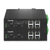 Image de 4x10/100Base-T RJ45 vers 1x100Base-X SFP Rainure SC Non géré Gigabit Ethernet Media Converter, Simplex, 1310nm/1550nm, 20km, Industrial