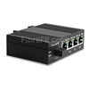 Image de Mini 4x10/100/1000Base-T RJ45 vers 1x 1000Base-X SFP Rainure SC Non géré Gigabit Ethernet Media Converter, Simplex, 1310nm/1550nm, 20km, Industrial