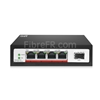Image de 4x 10/100Base-T RJ45 ~ 1x switch/commutateur POE non géré SFP 100Base-X