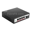 Image de 4x 10/100Base-T RJ45 ~ 1x switch/commutateur POE non géré 100Base-X SFP SC, fibre unique, 1310nm/1550 nm 20km