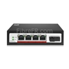 Image de 4x 10/100Base-T RJ45 ~ 1x switch/commutateur POE non géré 100Base-X SFP SC, fibre unique, 1310nm/1550 nm 20km