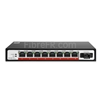 Image de 8 x 10/100Base-T RJ45 ~ 1x switch/commutateur 100Base-X SFP SC non géré POE, fibre unique, 1310nm/1550nm 20km