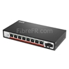 Image de 8 x 10/100Base-T RJ45 ~ 1x switch/commutateur 100Base-X SFP SC non géré POE, fibre unique, 1310nm/1550nm 20km