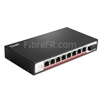 Image de 8 x 10/100/1000Base-T RJ45 ~ 1x switch/commutateur POE non géré 1000Base-X SFP SC, fibre unique, 1310nm/1550 nm 20km