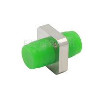 Adaptateur à Fibre Optique/Manchon d'Accouplement Métallique FC/APC vers FC/APC, Type Carré Monobloc Solide, Simplex Monomode avec Bride