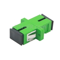 Image de Adaptateur à Fibre Optique/Manchon d'Accouplement SC/APC vers SC/APC Simplex Monomode avec Bride