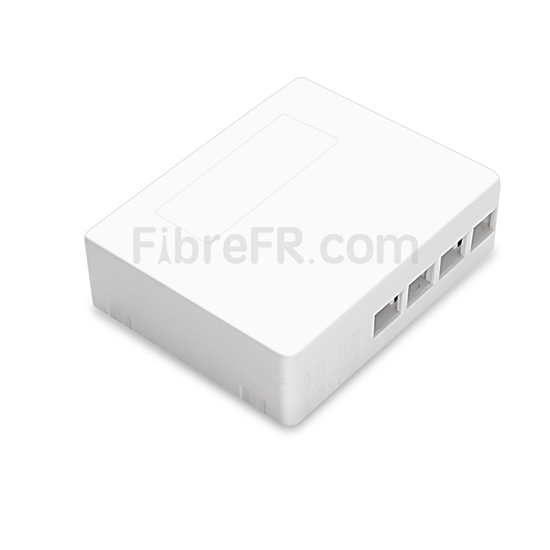Image de FTB-104B-S Boîtier de Terminaison Optique Montage Mural 4 Ports comme Boîte de Distribution sans Pigtails ni Adaptateurs