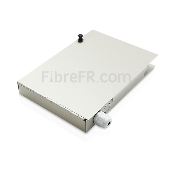 Image de FTB-108 Boîtier de Terminaison Optique Montage Mural 8 Ports sans Pigtails ni Adaptateurs