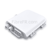 Boîte de Distribution Extérieure de Splitter PLC Blockless à Fibre Optique 1 x 8 sans Pigtails ni Adaptateurs