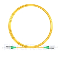 5M（16ft）1550nm FC APC Simplex Axe Lent PVC-3.0mm Monomode (OFNR) 3,0 mm Polarisation Maintenant le Câble de Raccordement à Fibre Optique