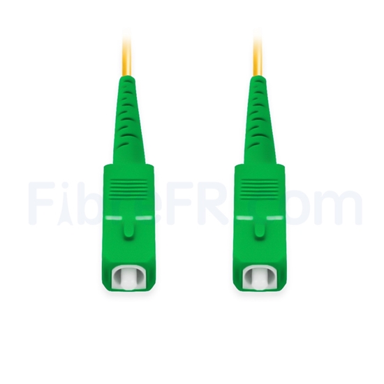 Image de 5M（16ft）1550nm SC APC Simplex Axe Lent PVC-3.0mm Monomode (OFNR) 3,0 mm Polarisation Maintenant le Câble de Raccordement à Fibre Optique