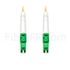 Image de 1M（3ft）1550nm LC APC Simplex Axe Lent PVC-3.0mm Monomode (OFNR) 3,0 mm Polarisation Maintenant le Câble de Raccordement à Fibre Optique
