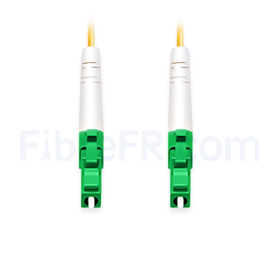 Image de 2M（7ft））1550nm LC APC Simplex Axe Lent PVC-3.0mm Monomode (OFNR) 3,0 mm Polarisation Maintenant le Câble de Raccordement à Fibre Optique