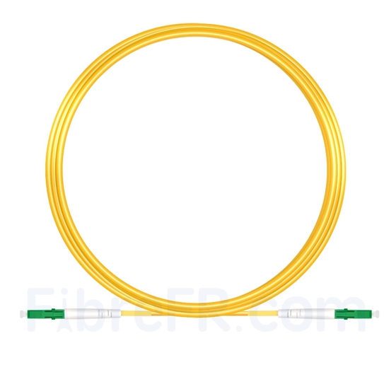 Image de 10M（33ft）1550nm LC APC Simplex Axe Lent PVC-3.0mm Monomode (OFNR) 3,0 mm Polarisation Maintenant le Câble de Raccordement à Fibre Optique