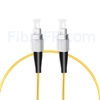 Image de 1M（3ft）1550nm FC UPC Simplex Axe Lent PVC-3.0mm Monomode (OFNR) 3,0 mm Polarisation Maintenant le Câble de Raccordement à Fibre Optique