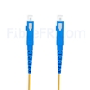 Image de 1M（3ft）1550nm SC UPC Simplex Axe Lent PVC-3.0mm Monomode (OFNR) 3,0 mm Polarisation Maintenant le Câble de Raccordement à Fibre Optique