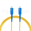Image de 10M（33ft）1550nm SC UPC Simplex Axe Lent PVC-3.0mm Monomode (OFNR) 3,0 mm Polarisation Maintenant le Câble de Raccordement à Fibre Optique