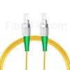 Image de 10M（33ft）1310nm FC APC Simplex Axe Lent PVC-3.0mm Monomode (OFNR) 3,0 mm Polarisation Maintenant le Câble de Raccordement à Fibre Optique