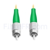 Image de 10M（33ft）1310nm FC APC Simplex Axe Lent PVC-3.0mm Monomode (OFNR) 3,0 mm Polarisation Maintenant le Câble de Raccordement à Fibre Optique