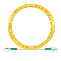 20M（66ft）1310nm FC APC Simplex Axe Lent PVC-3.0mm Monomode (OFNR) 3,0 mm Polarisation Maintenant le Câble de Raccordement à Fibre Optique