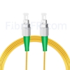 Image de 20M（66ft）1310nm FC APC Simplex Axe Lent PVC-3.0mm Monomode (OFNR) 3,0 mm Polarisation Maintenant le Câble de Raccordement à Fibre Optique