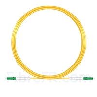 10M（33ft）1310nm LC APC Simplex Axe Lent PVC-3.0mm Monomode (OFNR) 3,0 mm Polarisation Maintenant le Câble de Raccordement à Fibre Optique