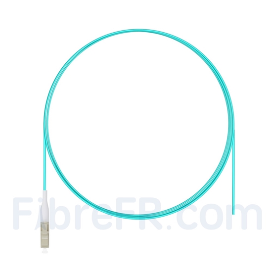 Image de 1m Pigtail à Fibre Optique LC UPC Simplex OM3 Multimode LSZH 0,9mm