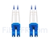 Image de 3m Câble Armé Acier LC UPC vers LC UPC Duplex OS2 Monomode PVC (OFNR) 3,0mm