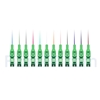 Image de 1,5m Pigtail à Fibre Optique LC APC 12 Fibres OS2 Monomode Faisceau PVC (OFNR) 0,9mm