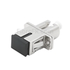 Image de Adaptateur à Fibre Optique/Manchon d'Accouplement Métallique SC vers LC Hybride Simplex, Femelle vers Femelle