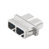 Image de Adaptateur à Fibre Optique/Manchon d'Accouplement Métallique LC-SC Hybride Duplex SM/MM, Femelle vers Femelle