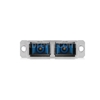 Image de Adaptateur à Fibre Optique/Manchon d'Accouplement Métallique LC-SC Hybride Duplex SM/MM, Femelle vers Femelle