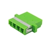 Image de Adaptateur à Fibre Optique/Manchon d'Accouplement Plastique LC/APC vers LC/APC Quad Monomode avec Bride