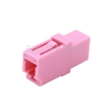 Image de Adaptateur à Fibre Optique/Manchon d'Accouplement Plastique LC/UPC vers LC/UPC 10G Multimode OM4 Simplex avec Bride, Violet