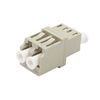 Adaptateur à Fibre Optique/Manchon d'Accouplement LC/UPC vers LC/UPC Multimode OM1/OM2 Duplex avec Bride