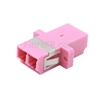 Image de Adaptateur à Fibre Optique/Manchon d'Accouplement Plastique LC/UPC vers LC/UPC, Type SC 10G Multimode OM4 Duplex avec Bride, Violet