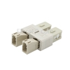 Image de Adaptateur à Fibre Optique Plastique LC/UPC Femelle vers SC/UPC Mâle Multimode OM1 Duplex
