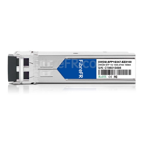 Image de Extreme Networks C55 DWDM-SFP1G-33.47-100 Compatible 1000BASE-DWDM SFP 100GHz 1533.47nm 100km DOM Module Émetteur-Récepteur Optique