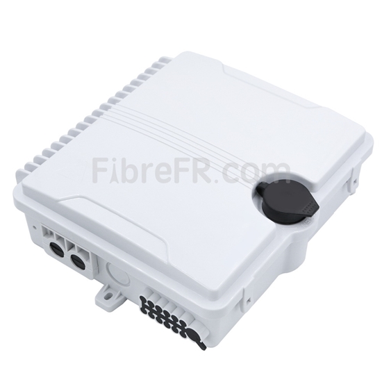 Boîte Distribution FTTH Boîte De Distribution FTTH DIGITUS DN-968911 - Extérieur - 8 Adaptateurs SC 24 Épissures - 28x35cm Boitier Blanc