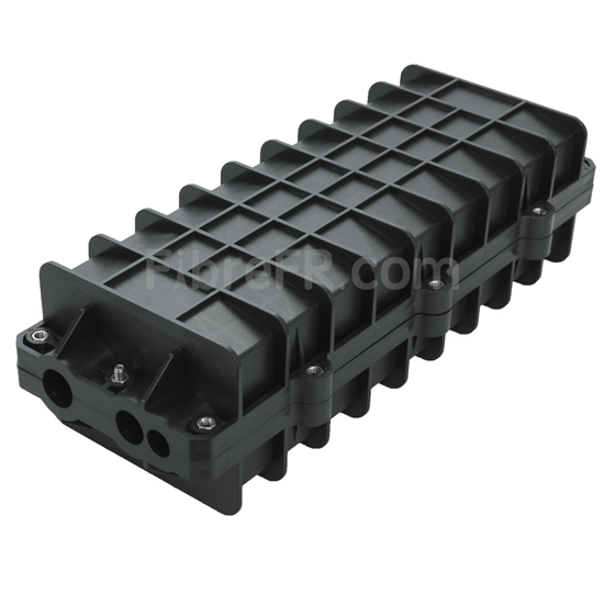 Image de Boîtier en Ligne de Protection d'Épissure par Fusion à Fibre Optique, 96 Fibres GJS-04-8, 3 Entrées-3 Sorties