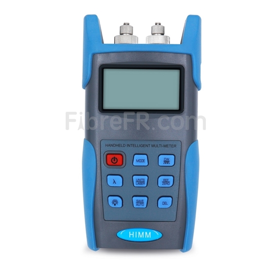 Elfcam E-280 Multimètre Optique Portable + VFL 2mW – Testeur Puissance Fibre Optique -50 à +26 DBm Avec Adaptateur SC Vers LC