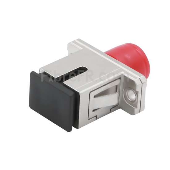 Image de Adaptateur à Fibre Optique/Manchon d'Accouplement en Cuivre FC-SC Hybride Simplex, Femelle vers Femelle